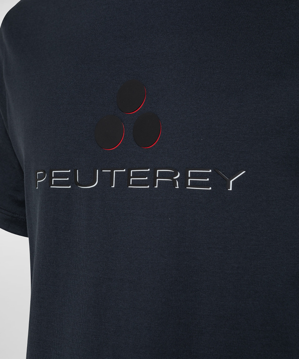 T-Shirt mit Logo-Print auf der Vorderseite - Peuterey