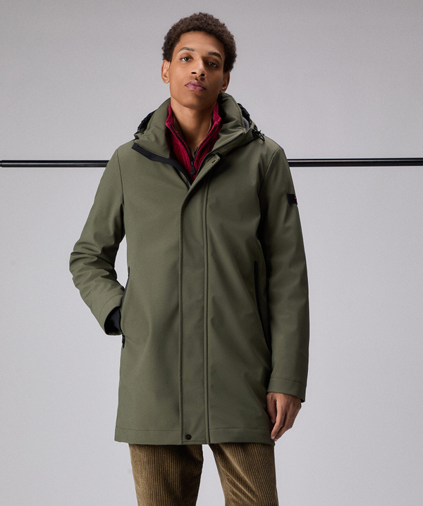 Minimal, technical three-layer trench coat - Peuterey