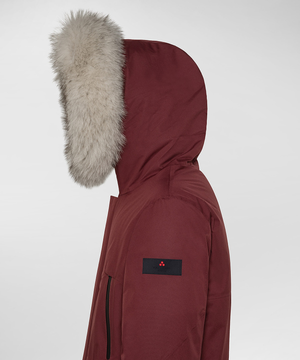 Parka in ripstop with fox fur collar - Peuterey