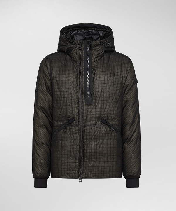 Bomber jacket with black “transparent effect” weave - Peuterey