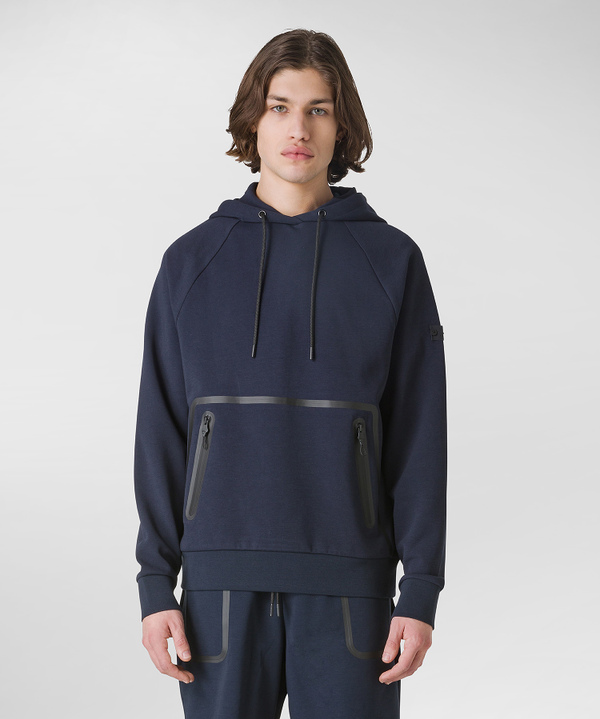 Hooded sweater with maxi front pocket - Peuterey
