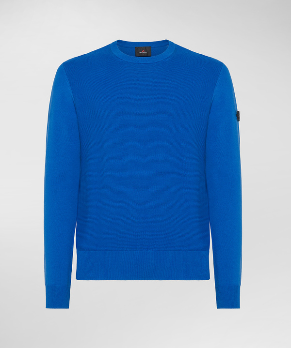 Pure cotton knit crew neck sweater - Peuterey