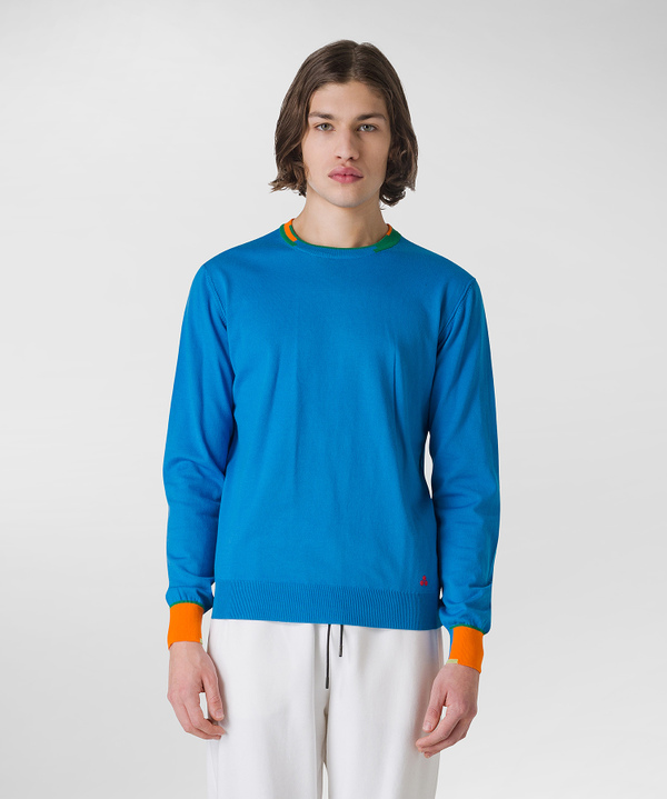 Knit sweater with coloured inserts - Peuterey