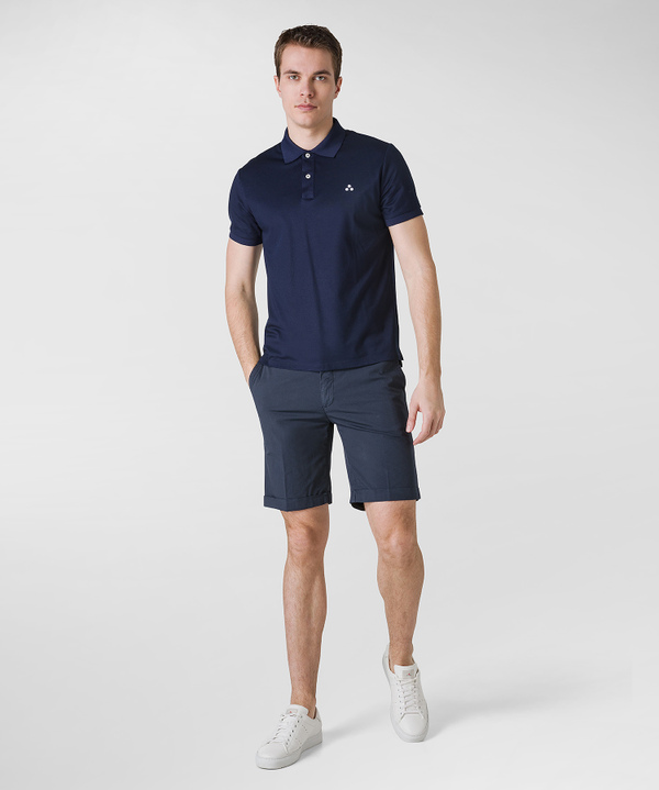 Polo shirt with lettering on the collar - Peuterey