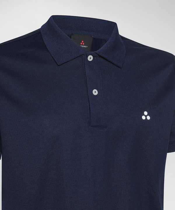 Polo shirt with lettering on the collar - Peuterey
