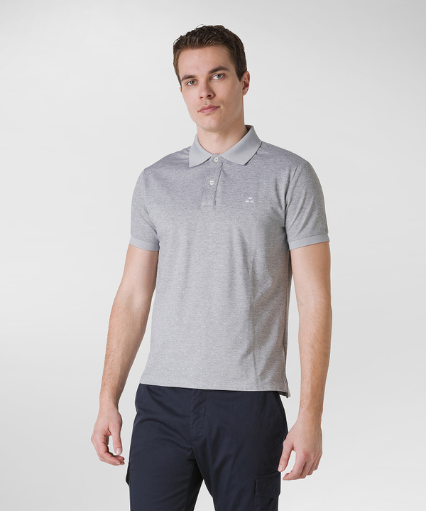 Polo shirt with lettering on the collar - Peuterey