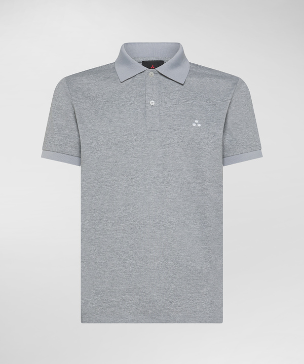 Polo shirt with lettering on the collar - Peuterey