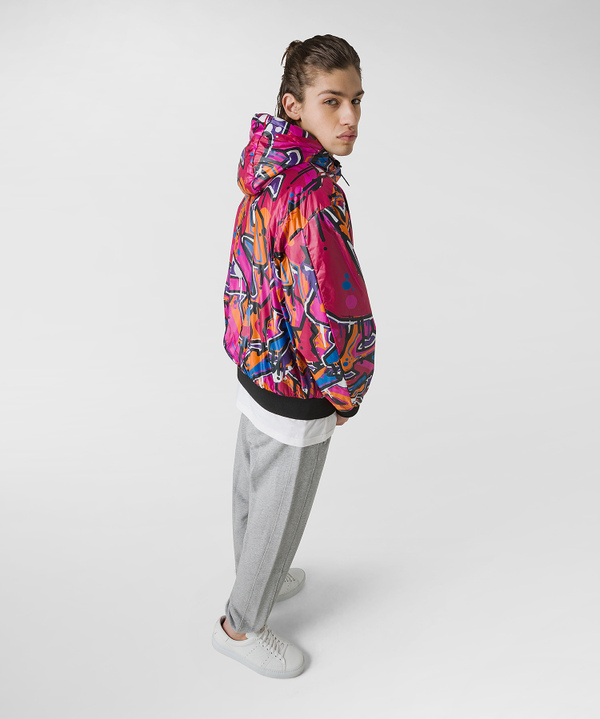 Smooth bomber jacket with all-over print - Peuterey