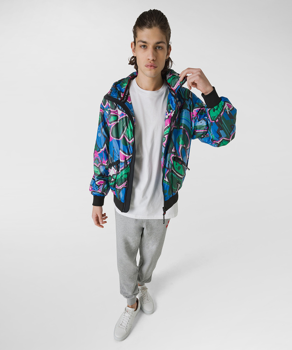 Smooth bomber jacket with all-over print - Peuterey