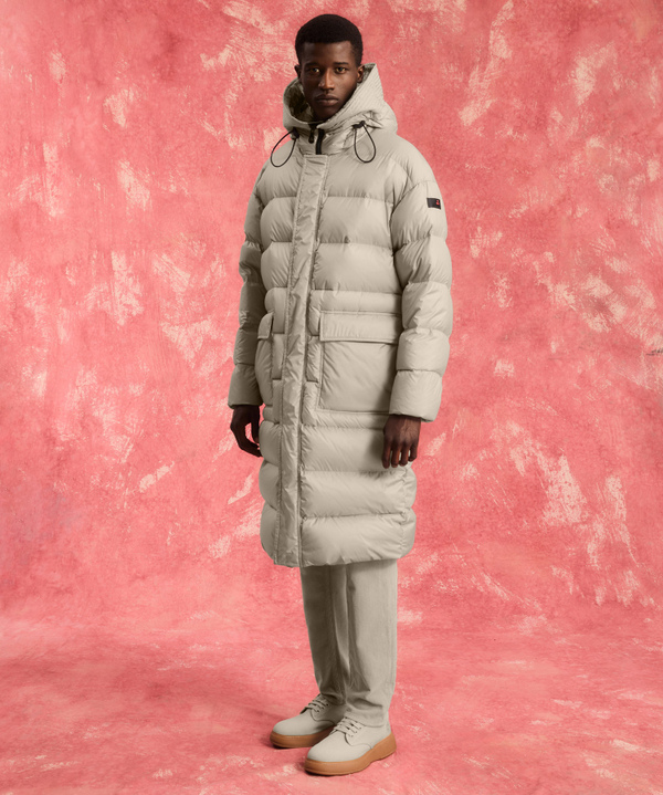 Long down jacket with soft recycled down - Peuterey