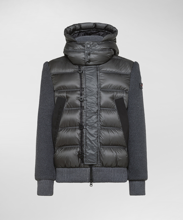 Bimaterial (nylon and knit) jacket - Peuterey
