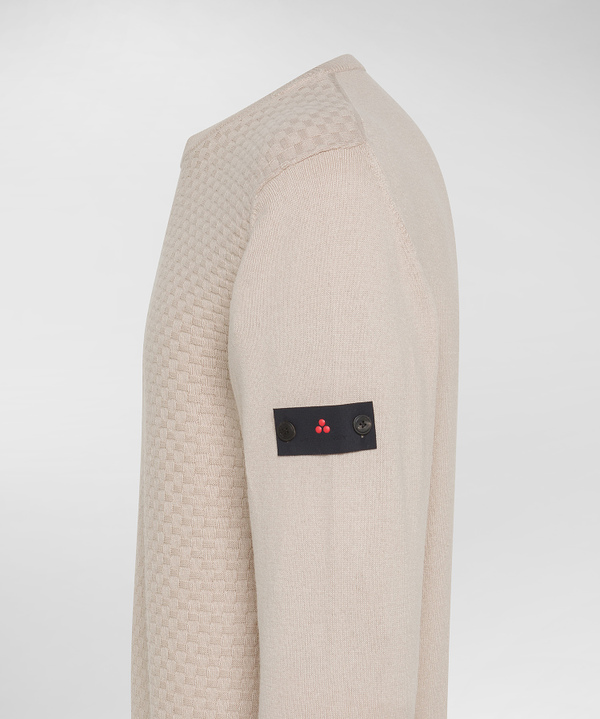 Round neck jumper with detachable personalisation - Peuterey