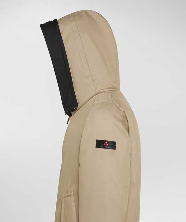 Parka Resistente In Tessuto Made In Italy Con Pelliccia - Peuterey