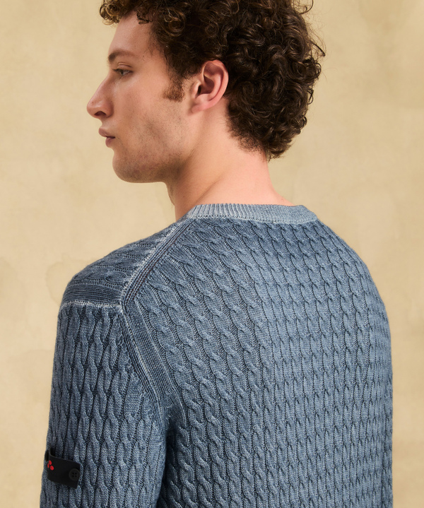 Acid-dyed braided sweater - Peuterey