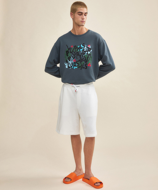 Cotton Bermuda shorts with drawstring - Peuterey