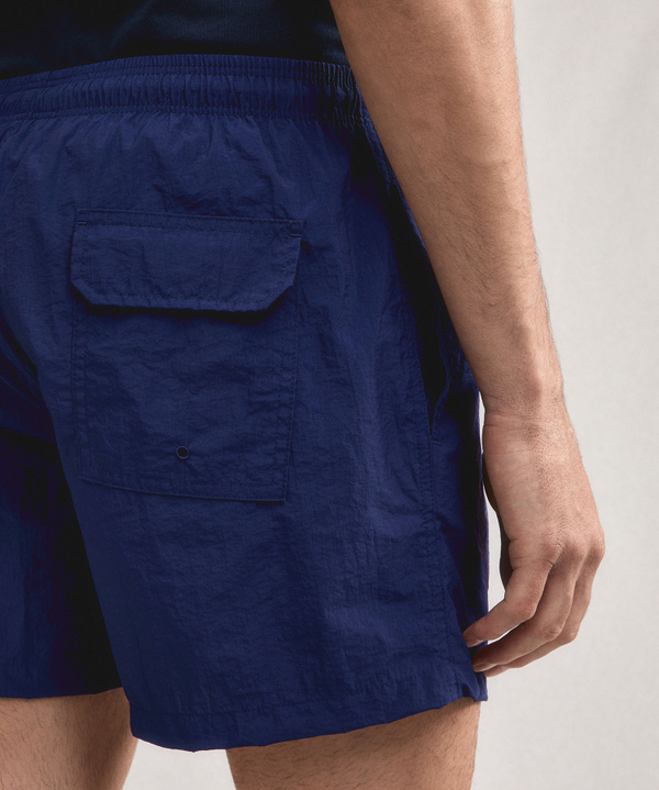 Solid-coloured beach boxer shorts - Peuterey