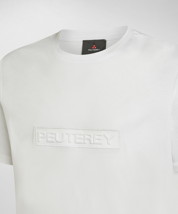 T-shirt con scritta in rilievo - Peuterey