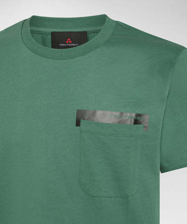 T shirt with pocket for men green Peuterey