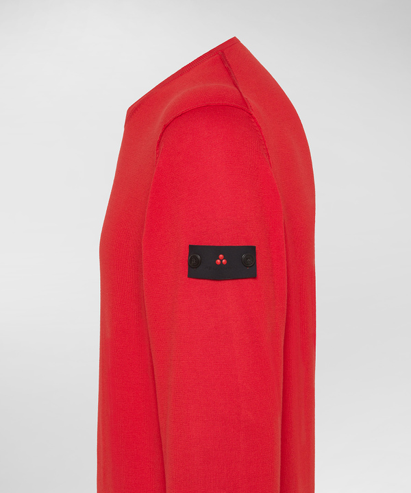 Pullover aus Trikot mit gesticktem Logo - Peuterey