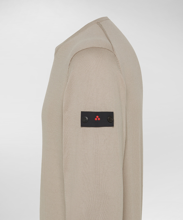 Pullover aus Trikot mit gesticktem Logo - Peuterey