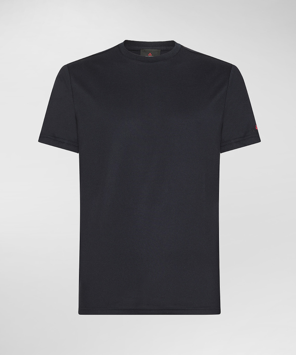 Stretch cotton and silk t-shirt - Peuterey