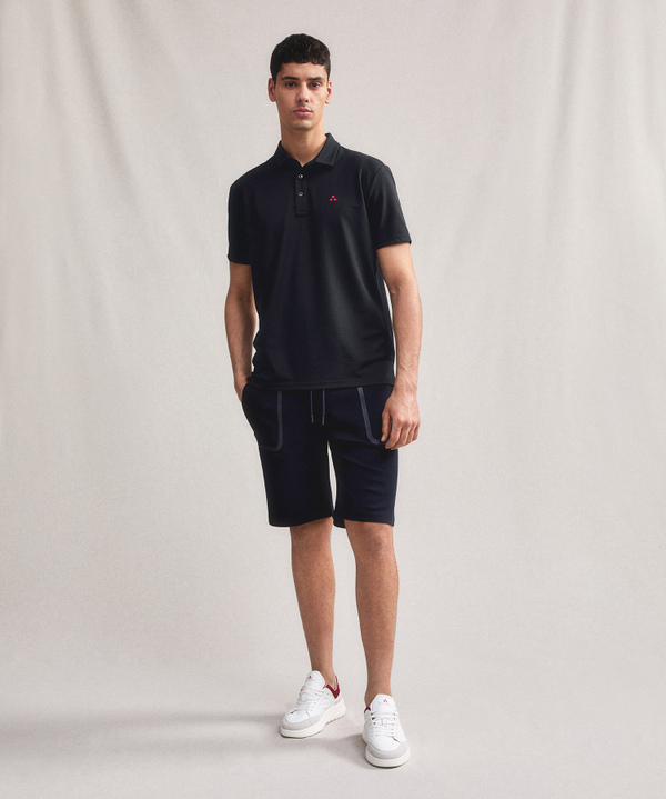 Peuterey Polo in piquet stretch