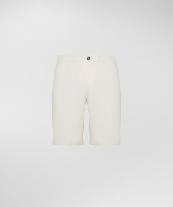 Cotton and linen Bermuda shorts - Peuterey