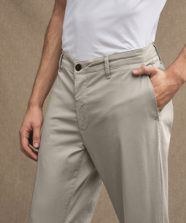 Cotton satin trousers - Peuterey