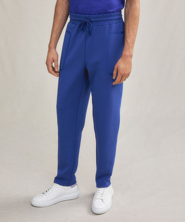 Stretch cotton joggers with taping - Peuterey