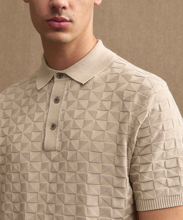 Poloshirt aus Baumwolle mit 3D-Effekt - Peuterey