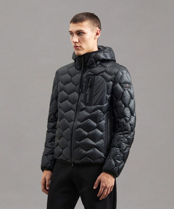 Modern Down Jacket With Geometric Quilting - Peuterey