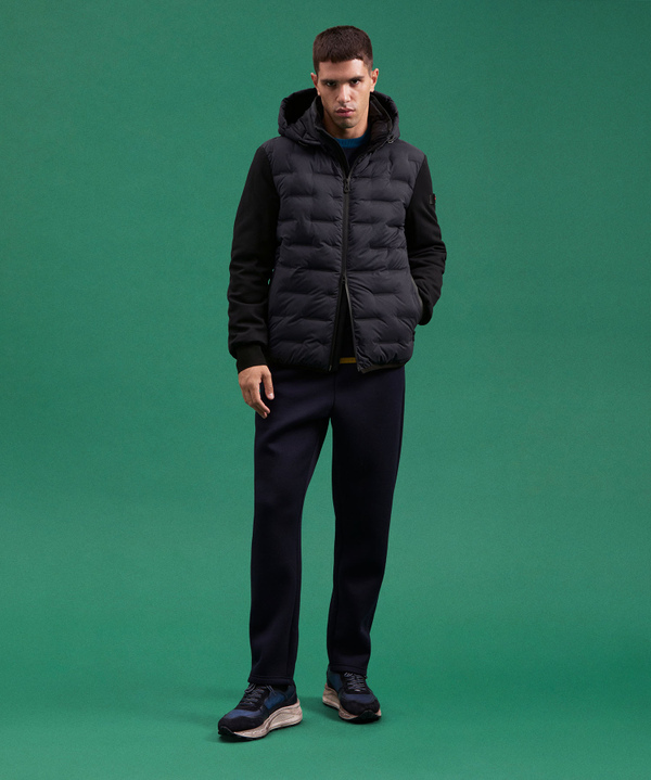 BI-MATERIAL-JACKE MIT JACQUARD-STEPPUNG - Peuterey