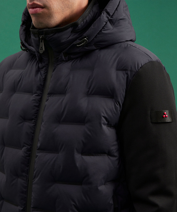 BI-MATERIAL-JACKE MIT JACQUARD-STEPPUNG - Peuterey