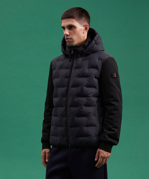 BI-MATERIAL-JACKE MIT JACQUARD-STEPPUNG - Peuterey