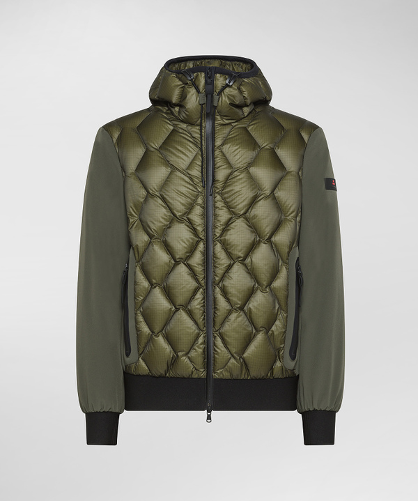 Bomber Bimateriale Con Trapunta Geometrica - Peuterey