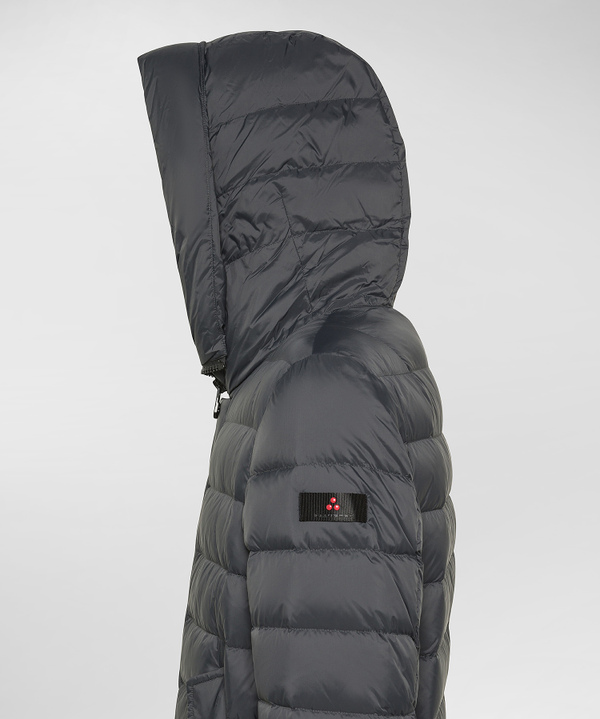 Ultra-Lightweight Long Nylon Down Jacket - Peuterey