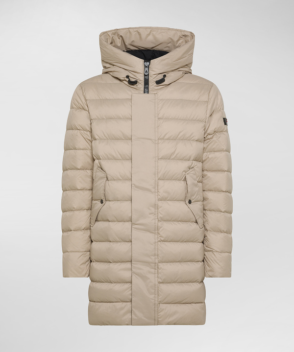 Ultra-Lightweight Long Nylon Down Jacket - Peuterey