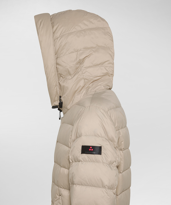 Ultra-Lightweight Long Nylon Down Jacket - Peuterey