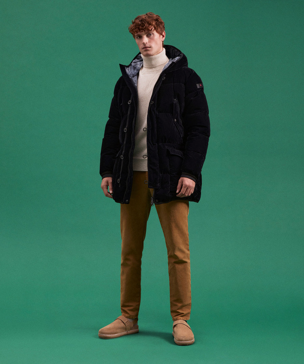 Parka Lungo In Tessuto Made In Italy - Peuterey