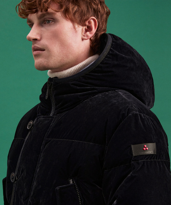 Parka Lungo In Tessuto Made In Italy - Peuterey
