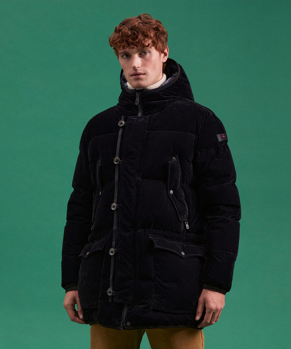 Parka Lungo In Tessuto Made In Italy - Peuterey