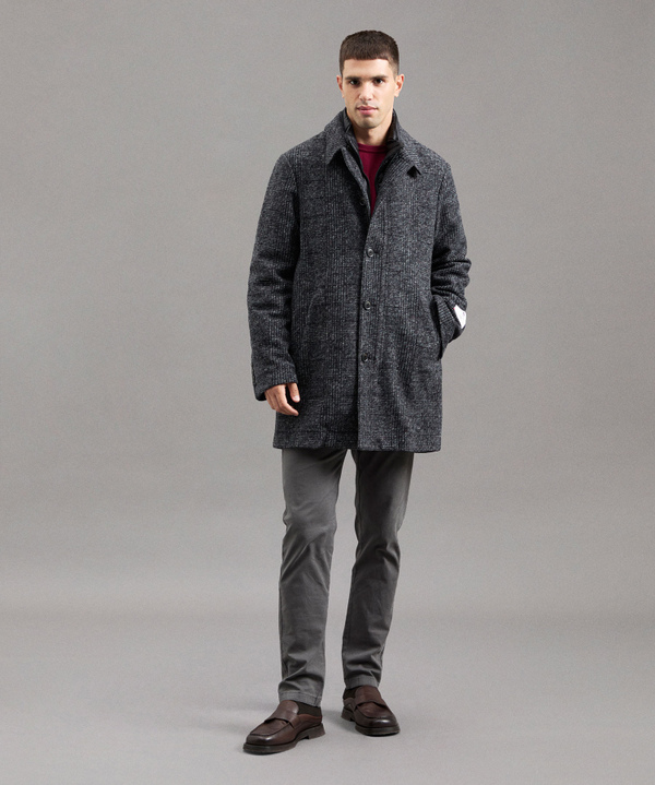 Cappotto Mistpo Lana Con Pettorina Imbottita - Peuterey
