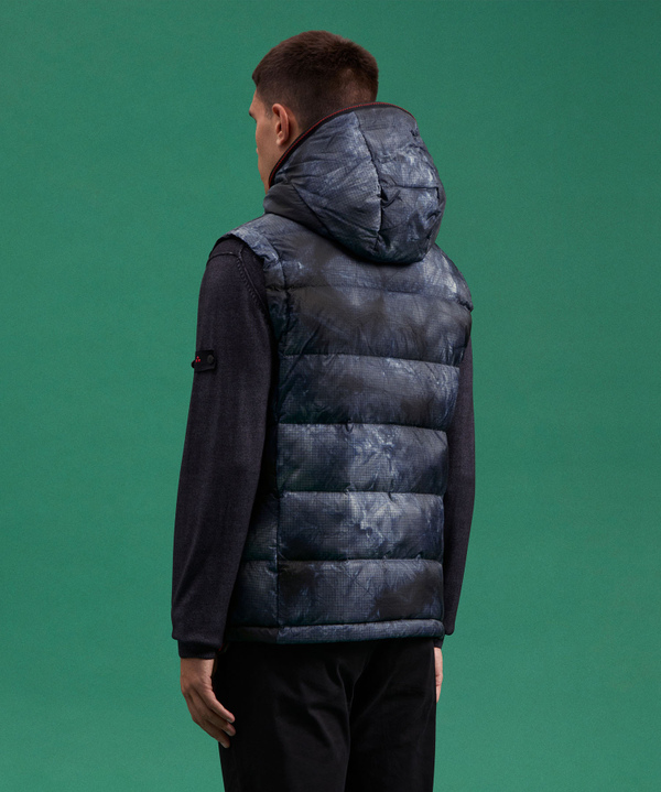 Knüpfbatik-Weste aus Ripstop-Nylon - Peuterey