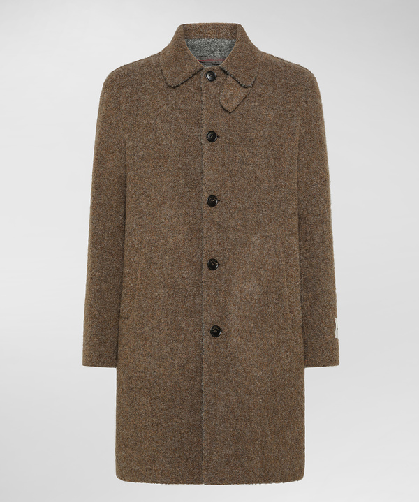 Cappotto In Lana Mohair E Alpaca - Peuterey