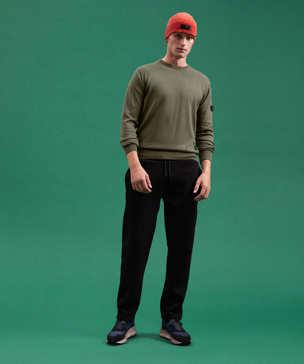 Maglione Girocollo Misto Lana Cotone - Peuterey