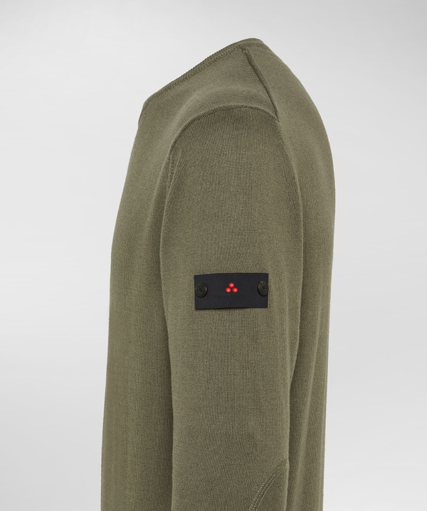 Maglione Girocollo Misto Lana Cotone - Peuterey