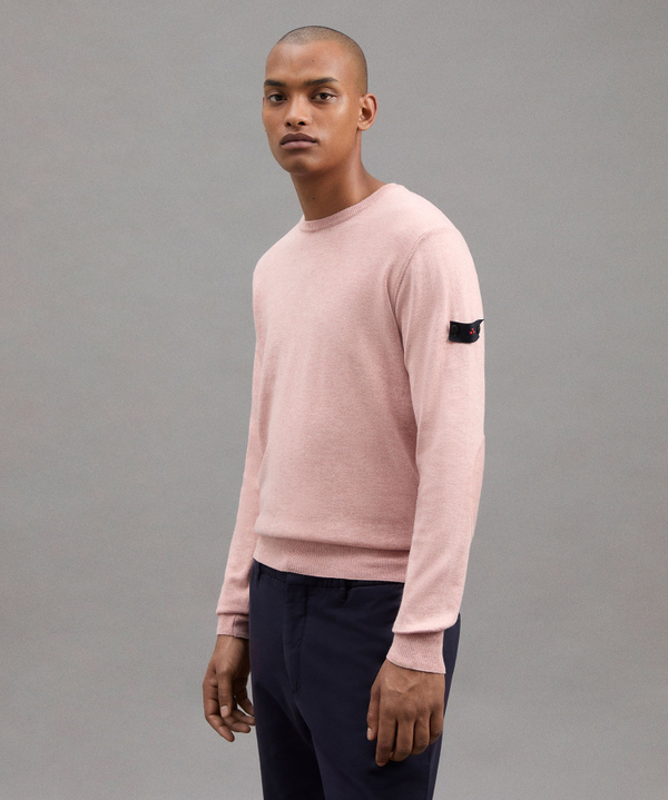 Cotton And Wool Blend Crewneck Sweater - Peuterey