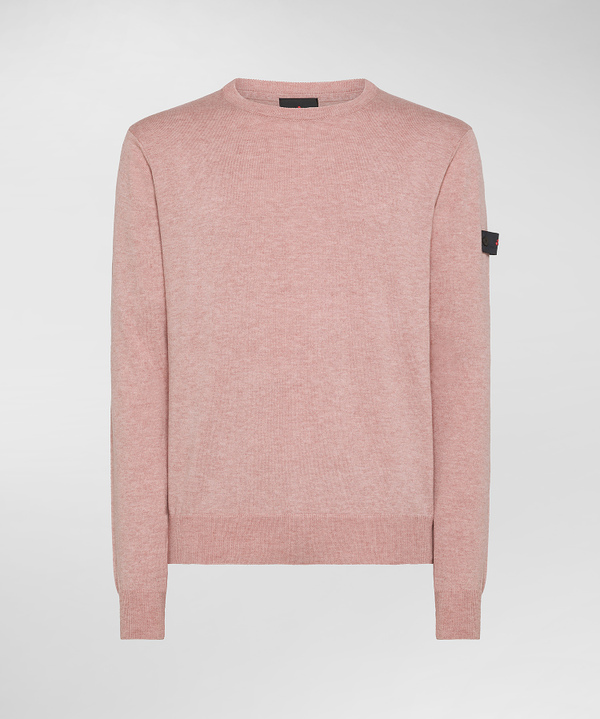 Cotton And Wool Blend Crewneck Sweater - Peuterey