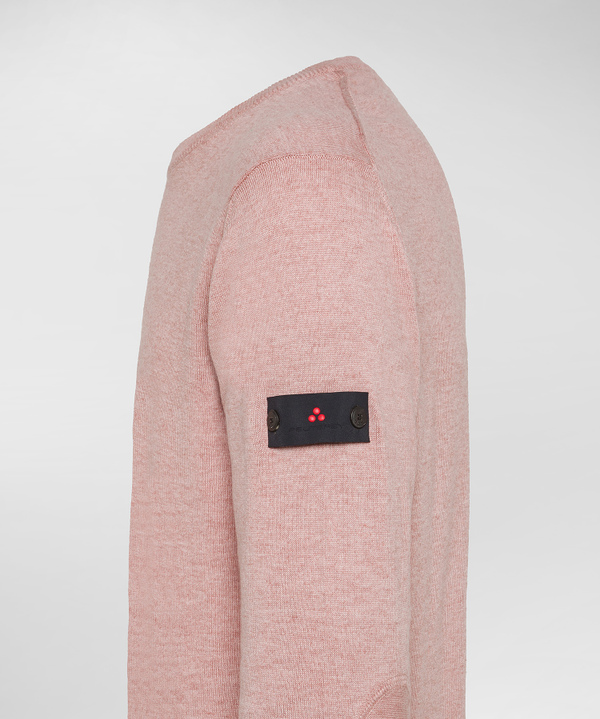 Cotton And Wool Blend Crewneck Sweater - Peuterey