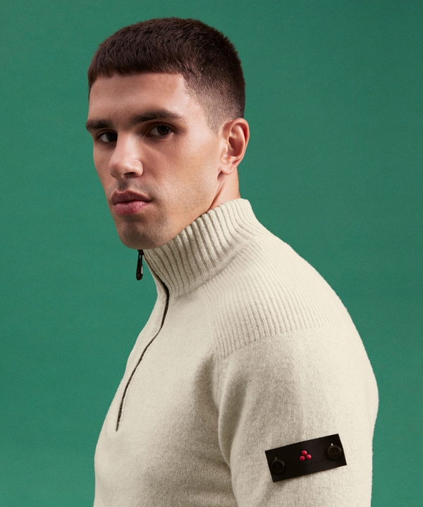 PULLOVER MIT MOULINÉ-EFFEKT - Peuterey